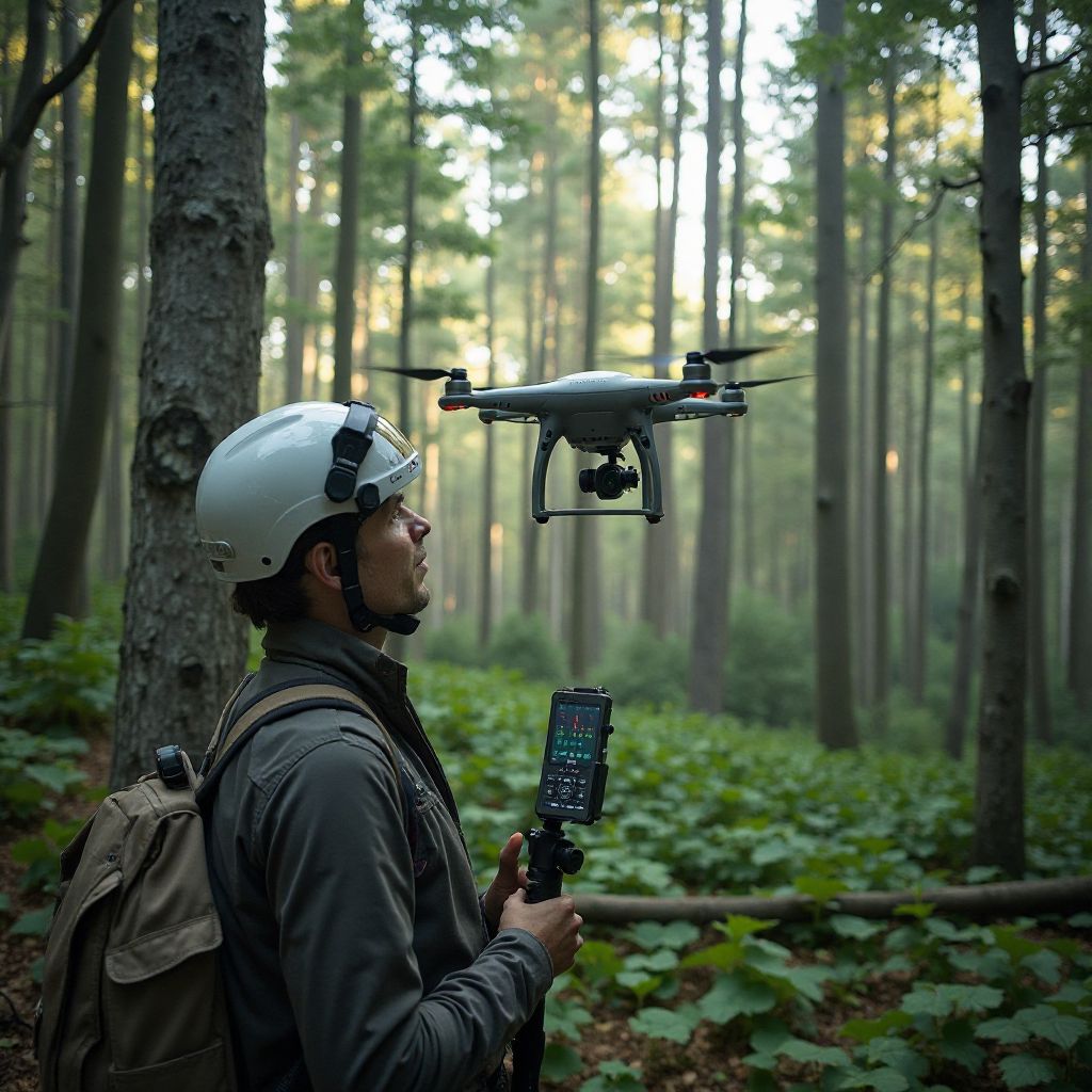 Drone mapping of forest canopy